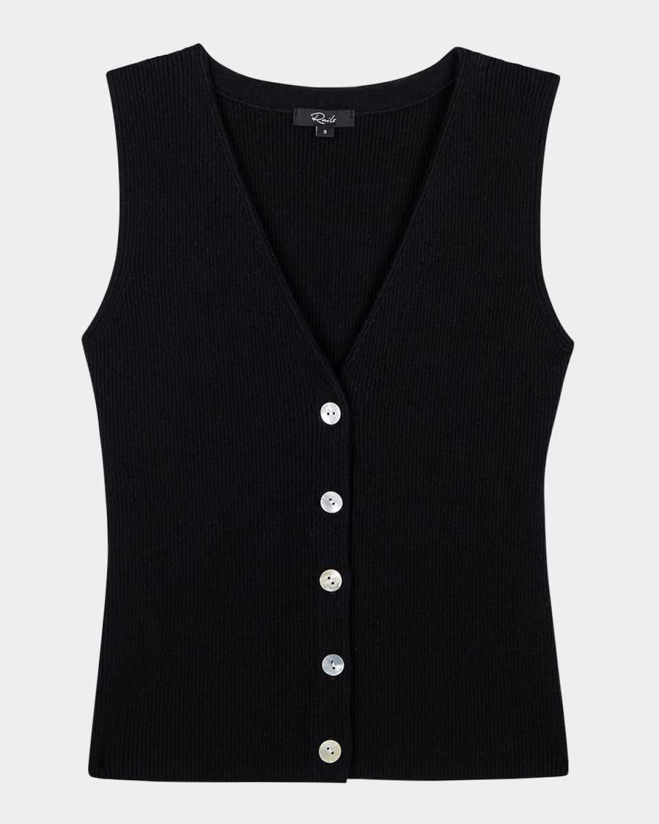 Rosa Rib-Knit Vest